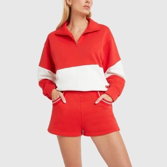 Solid & Striped Sophie Shorts Poppy Red - Picture 3 of 8